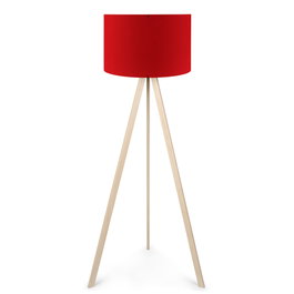 Opviq Lámpara de Pie AYD-1572 Rojo y Crema